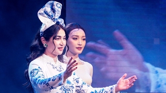 Phu nhân đại sứ duyên dáng trong tà áo dài Việt Nam