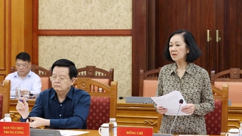 Thường trực Ban Bí thư Trương Thị Mai chủ trì giao ban công tác quý 1 năm 2024
