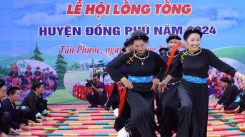 Tỉnh Bình Phước có 44 dân tộc, tại đây vừa diễn ra lễ hội Lồng Tồng của 2 dân tộc Tày, Nùng