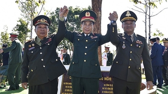 កម្លាំងជំរុញថ្មីជំរុញកិច្ចសហប្រតិបត្តិការយោធារវាងវៀតណាម-ឡាវ-កម្ពុជា
