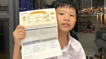Nam sinh lớp 6 đạt 920 điểm TOEIC