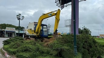 Nhà thầu tự ý đào đảo giao thông trên QL1 khi chưa được cấp phép