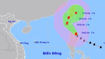 Bão Usagi áp sát Biển Đông, có thể trở thành bão số 9