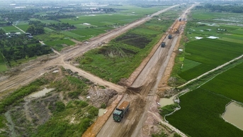 Hình hài đường Vành Đai 4 đi qua 7 quận, huyện Hà Nội sau hơn 1 năm khởi công