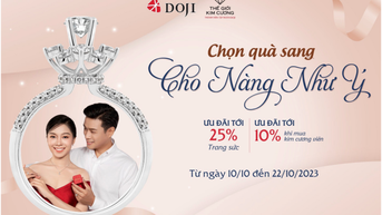 Ưu đãi tới 25% ‘Trang sức sang cho nàng như ý’ dịp 20/10