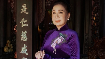 NSND Kim Xuân làm người mẫu áo dài ở tuổi 68