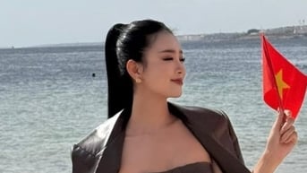Á hậu Bùi Khánh Linh gặp sự cố tại Miss Intercontinental 2024