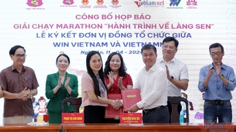 VietNamNet 신문, 2024년 로터스 빌리지 마라톤 대회 조직 협력