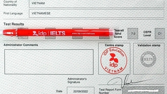 មានការភ័ន្តច្រឡំព្រោះ IELTS 7.0 មិនលើកលែងការប្រឡងភាសាអង់គ្លេសដែលបញ្ចប់ថ្នាក់វិទ្យាល័យ