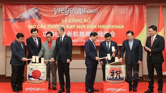 Vietjet mở đường bay thẳng đến Hiroshima