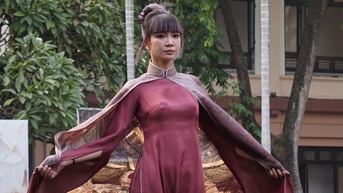 Tranh, tượng bảo vật quốc gia vẽ lên áo dài sẽ ra sao?