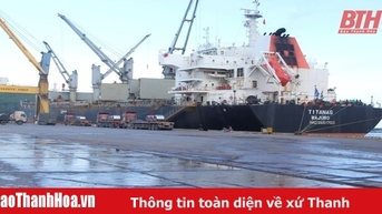 Nhộn nhịp hàng hóa qua Cảng Nghi Sơn