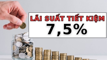 2 ngân hàng có lãi suất tiết kiệm 12 tháng cao hơn 7,5%