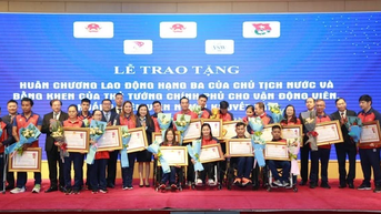 VĐV người khuyết tật Việt Nam tự hào khi được nhận Huân chương Lao động