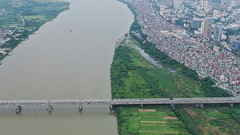 Đề án công viên bãi giữa sông Hồng 'vướng' quy hoạch đê điều