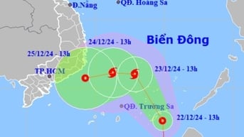 Áp thấp nhiệt đới khả năng mạnh lên thành bão, hướng vào Nam bộ