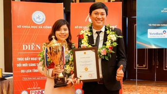 Vợ, chồng trẻ đoạt giải nhất khởi nghiệp Thừa Thiên - Huế