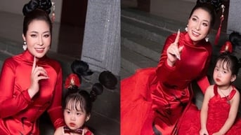 Mẫu nhí 2,5 tuổi đáng yêu tại show Áo dài di sản Việt Nam