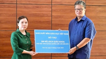 Nhà Xuất bản Giáo dục cung ứng 18 triệu bản sách giáo khoa cho vùng lũ