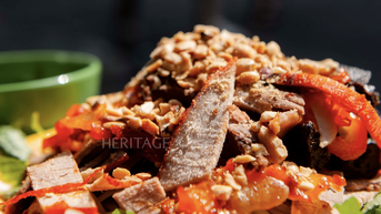 Ho Bo papaya salad - 'អាហារសម្រន់លេខមួយ' របស់ Hanoians