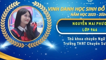 Thủ khoa chuyên văn chuyên Sư phạm đứng đầu nhờ điểm 10 toán