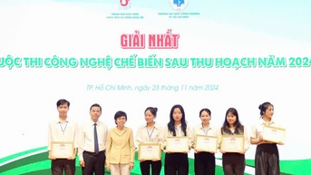 Sinh viên Duy Tân giành giải nhất cuộc thi công nghệ chế biến