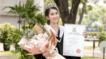 Á hậu Phương Anh thành giảng viên đại học ở trường "con nhà giàu"