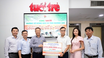 Lần thứ 3 Vinacam đóng góp ủng hộ đồng bào bị bão lũ