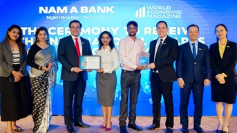 Nam A Bank nhận ‘cú đúp’ giải thưởng từ tạp chí World Economic Magazine 