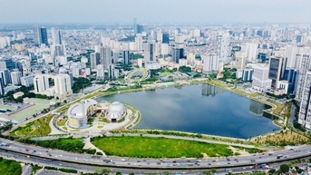 Bên trong công viên hồ điều hòa CV1 sắp đưa vào sử dụng