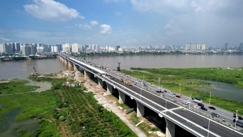 Cầu Vĩnh Tuy 2 trước ngày hoàn thành