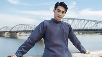 Á vương Mr World 2024 Tuấn Ngọc diện áo dài quảng bá nét đẹp quê hương