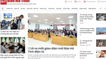Báo Hà Tĩnh ra mắt giao diện mới, sớm hoàn thiện mô hình cơ quan truyền thông đa phương tiện