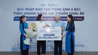 “Quỹ phát triển đề án ngoại ngữ V-Skill” hỗ trợ 55% học phí IELTS/Giao tiếp và luyện thi Vstep, Aptis trực tuyến