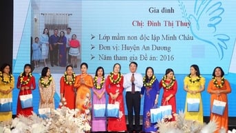 Biểu dương Chủ nhóm trẻ, giáo viên, người chăm sóc trẻ tiêu biểu