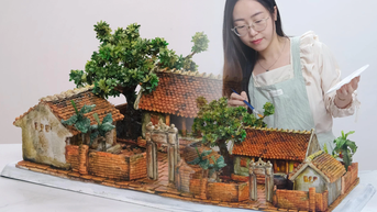 Cô gái Hà Nội làm bánh trung thu làng quê Bắc Bộ nặng 30kg, 5 ngày mới xong