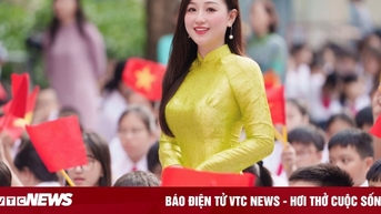 Cô giáo Hà thành 'nổi như cồn' sau lễ khai giảng