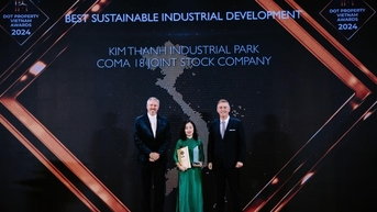 Khu công nghiệp Kim Thành nhận giải thưởng về phát triển bền vững