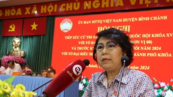 Phó Chủ tịch Tô Thị Bích Châu tiếp xúc cử tri huyện Bình Chánh, TP HCM