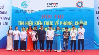 Hơn 500 học sinh thi tìm hiểu các kiến thức về phòng chống mua bán người và di cư an toàn