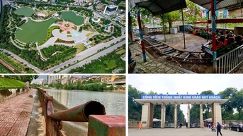 Hiện trạng các công viên chậm tiến độ ở Hà Nội