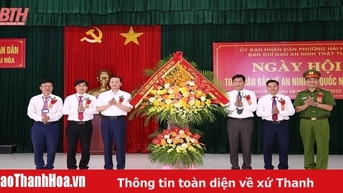 Chủ tịch UBND tỉnh Đỗ Minh Tuấn dự “Ngày hội toàn dân bảo vệ an ninh Tổ quốc” năm 2023 tại phường Hải Hòa