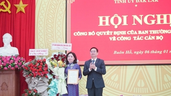 Phó Chủ tịch UBND tỉnh Đắk Lắk được điều động giữ chức Bí thư Thị ủy Buôn Hồ