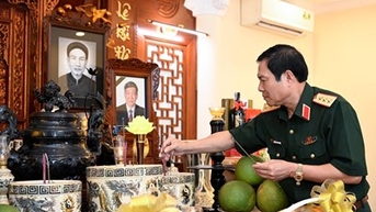 Thượng tướng Nguyễn Tân Cương tri ân các đồng chí nguyên lãnh đạo Đảng, Nhà nước, Quân đội