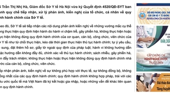 하노이 보건부, 괴롭힘 관련 청원 처리 연락처 발표