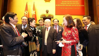 Một số hình ảnh các hoạt động tiêu biểu của Tổng Bí thư Nguyễn Phú Trọng