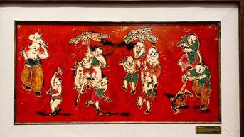 Khoác lên tranh dân gian một "diện mạo mới"