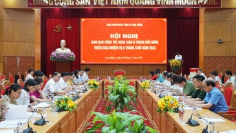 Ban Tuyên giáo Tỉnh ủy giao ban công tác khoa giáo 6 tháng đầu năm