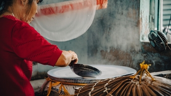 Làng nghề bánh tráng Cù Lao Mây