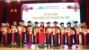 Trường ĐH Cửu Long trao bằng tốt nghiệp cho gần 900 cử nhân, kỹ sư